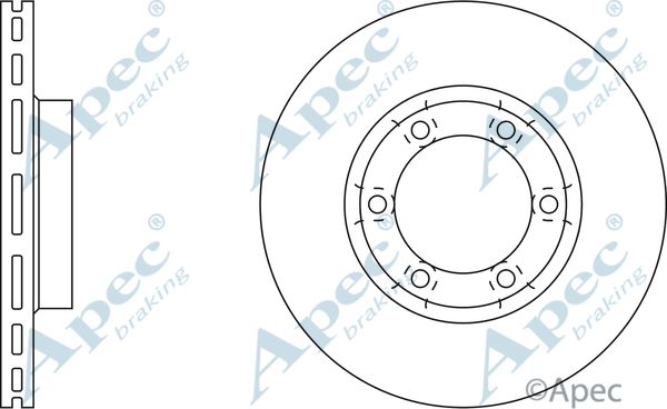 APEC BRAKING Тормозной диск DSK733